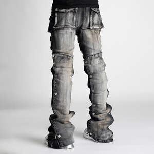 Jeans de Diseñador para Hombre, Corte Slim Fit, al por Mayor, de Alta Calidad, Pantalones Vaqueros Negros Ajustados a la Moda para Hombre - Product Image 3