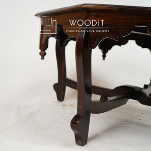 Mesa de Centro Redonda Moderna de Madera Maciza 100%, Portátil, para Sala de Estar, Nueva Llegada 2026, Color Marrón Oscuro, Personalizable - Product Image 2