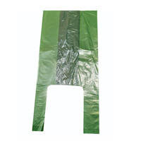 Sacs en plastique simples, solides, imperméables et lavables pour t-shirts, sacs de courses pour supermarchés et épiceries avec logo et impression « Merci »