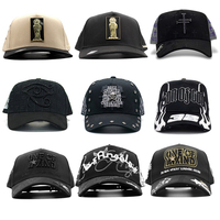 NOUVEAU Casquettes de baseball en daim personnalisées 5 panneaux avec doublure en satin noir, modèle A-Frame B CROSS, motif léopard, 100% coton, avec logo brodé Beard
