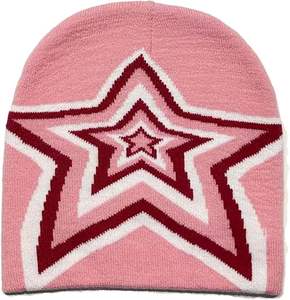 Gorro de Invierno Unisex con Tejido Jacquard, Logotipo Personalizado, Pompón de Piel Sintética, Gorro de Punto con Puño, Color Sólido, Cálido, para el Invierno - Product Image 4