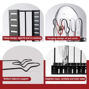 Scaffale da Cucina Regolabile, Soluzione Organizzativa e di Stoccaggio per Armadietti - Product Image 5
