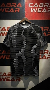 Camiseta Deportiva de Manga Corta para Hombre Cabra Wear, 100% Poliéster, Secado Rápido, UPF50, Estampado Hexagonal, para Jiu Jitsu, MMA y Entrenamiento - Product Image 4