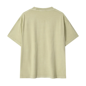 Premium 100% Organic Cotton 220g Regular Fit <b>Blank</b> Luxurious Men's T-Shirt Custom Brand Logo Anti-Wrinkle Breathable Short - Product Image 2