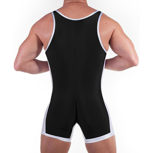 High Compression Unisex <b>Weightlifting</b> <b>Singlet</b> Four-Way Stretch Lightweight Spandex/Polyester for Powerlifting - Product Image 5