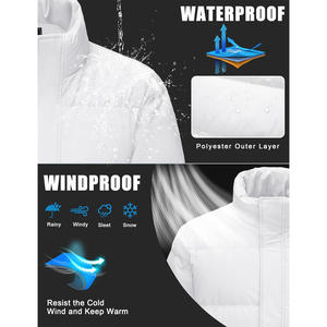 Veste d'hiver pour homme avec logo personnalisé, rembourrage épais, coutures durables, fermeture éclair sécurisée et fabrication professionnelle de vêtements. - Product Image 4