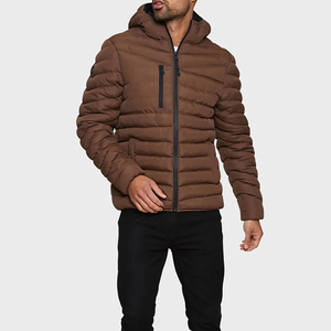 Chaquetas de Plumón para Hombre, con Capucha, Relleno de Plumas de Pato, Cálidas, para Invierno, con Logotipo Personalizado, Venta al Por Mayor OEM - Product Image 3