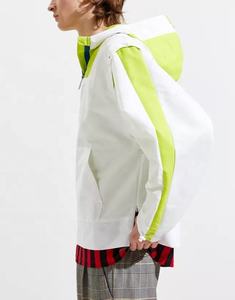 Chaqueta cortavientos transpirable ligera para exteriores para hombre personalizada, decoración bordada de bloque de Color de talla grande, impermeable a prueba de viento - Product Image 6