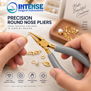 Alicates Profesionales de Acero Inoxidable con Acabado Dorado para Joyería, Herramienta para Doblar Alambre y Abalorios, Instrumentos Quirúrgicos de Alta Resistencia - Product Image 3