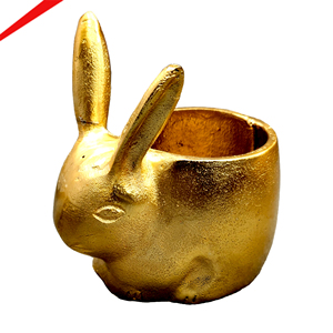 Small Metal Rabbit Shape Serving Bowl Tabletop Jewelry Organizer <b>Decorative</b> <b>Item</b> <b>for</b> <b>Kitchen</b> Living Room Nut Bowl - Product Image 1