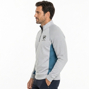 Sweat-shirt coupe-vent demi-zip pour homme, hauts en polaire chauds d'hiver pour homme, sweat-shirts décontractés, pull uni à demi-zip tendance - Product Image 4