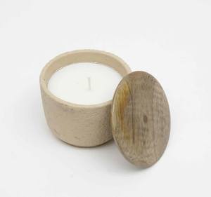 Support de bougie rond en céramique fait main décoratif pour la décoration de la maison - Utilisation avec des bougies parfumées Noël Pâques Anniversaire & Halloween - Product Image 4