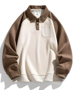 Sudadera de Punto con Botones para Invierno, Logotipo Frontal, Estilo Americano, Cómoda, Deportiva, Informal, Manga Larga, Prenda Exterior Versátil para Actividades al Aire Libre - Product Image 1