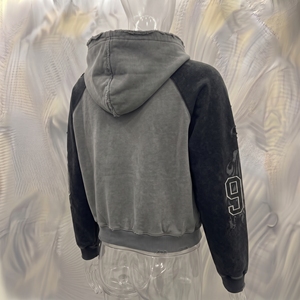 Sweat-shirt à capuche zippé pour homme Snowgrace, manches raglan, polaire, décontracté, pour l'hiver, avec poche imprimée sur le devant, coupe classique - Product Image 2