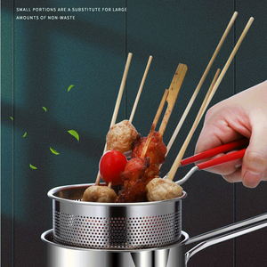 Friggitrice a <span class=keywords><strong>gas</strong></span> professionale in acciaio inossidabile per uso domestico con cestello per pollo e pentole con filtro - Product Image 5