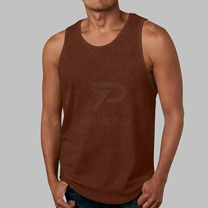 Débardeurs de sport pas chers pour hommes, débardeurs sans manches pour garçons, débardeurs de musculation en tissu gaufré - Product Image 2