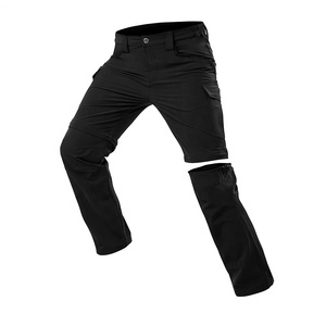 Pantalon de randonnée convertible pour homme 2026 – Coupe droite, séchage rapide, avec poches, zippable et amovible - Product Image 3