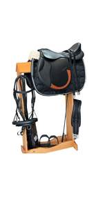 Juego de Silla de Montar Inglesa de Cuero Genuino Premium con Estribo y Correa - Duradera y Cómoda - Product Image 2