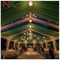Bâche de couverture pour chapiteau de fête sur mesure en gros, draperie de tente extérieure pour événements commerciaux, mariages et décorations de fêtes