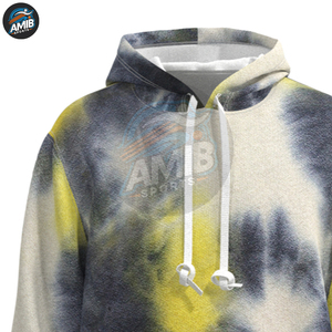 Sweat-shirts tie-dye d'hiver pour hommes à bas prix et de qualité supérieure - Sweat-shirts tie-dye basiques de haute qualité en coton mélangé, couleurs et tailles personnalisables - Product Image 2