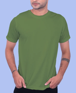 Camiseta de Cuello Redondo para Hombre, Color Sólido, Precio Económico, Venta al Por Mayor, Directo de Fábrica, Impresión de Logotipo Personalizado, Manga Corta, OEM - Product Image 5
