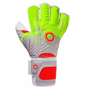Premium Hybrid Goalkeeper <b>Gloves</b> <b>With</b> Double <b>Grip</b> Zones and Lightweight Fabric Wholesale Goalkeeper <b>Gloves</b> OEM Serviced - Product Image 1