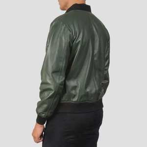 <b>Men</b> Premium Western Leather <b>Jacket</b> Genuine Leather Casual Full Zip Soft Comfortable Regular Fit Outerwear - Product Image 5