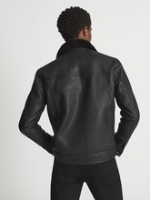 Men's Cowhide Leather <b>Aviator</b> <b>Jacket</b> Vintage Flight Bomber Warm <b>Shearling</b> OEM Sample Service Available Worldwide - Product Image 5