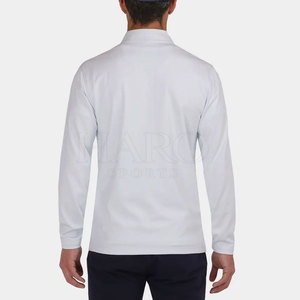 Polo de Golf para Hombre con Cierre de Cremallera, Tejido Básico de Mezcla de Algodón, Manga Corta, Ropa Deportiva para Entrenamiento Diario - Product Image 2