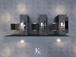 Escritorio Moderno de alta calidad Interior Equipo Oficina Muebles de oficina Escritorios de oficina de madera 4200x1500x750mm Equipo escritorio Mesa RACIMO - Product Image 4