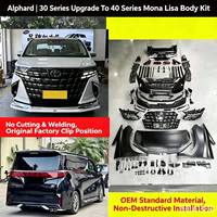 Nuevo Kit de Conversión de Parachoques Estilo Modellista de H30 a AH40 para Alphard y Vellfire con Luces LED