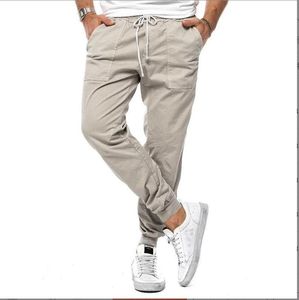 Comfortable Sweatpants Spring Loose Straight Leg <b>Trousers</b> for Men Men's <b>Drawstring</b> High Waisted Solid Color Casual Sports - Product Image 4