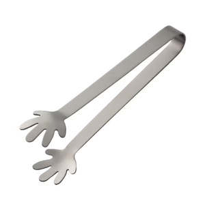 Pinces à glaçons en acier inoxydable argenté de qualité supérieure pour la cuisine et les outils de bar, gadgets de qualité supérieure, pinces à glaçons en acier inoxydable - Product Image 1