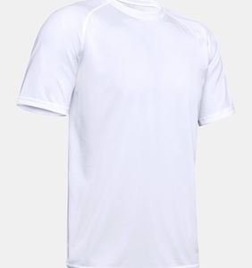 High Quality 100% Cotton T-shirts Custom Mock Neck <b>White</b> T-shirt Men Blank <b>Plain</b> t Shirts Clothing for Wholesale - Product Image 1