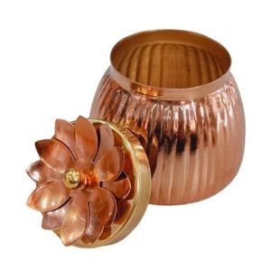 Elegant Metal Dry Fruit Jar Wholesale Decorative Nut Storage Box Airtight Candy Snack <b>Canister</b> <b>Set</b> with Tray For Home Decor Jar - Product Image 6
