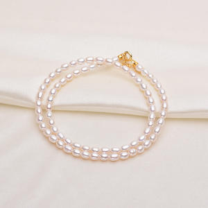 สร้อยคอมุกน้ำจืด Tilian ขนาด 4-5 มม. แสงเงาสวยงาม ไร้ตำหนิ ไข่มุกเบบี้  แบบกึ่งสำเร็จรูป สำหรับใส่ที่ไหปลาร้า - Product Image 3