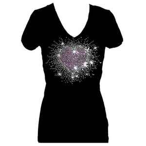 Camisetas de Mujer con Pedrería, Diseño Moderno, Algodón de Alta Calidad, Transpirables, Cómodas, Precio Bajo, Color Sólido - Product Image 6