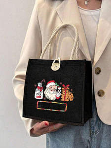 Bolsa de Mano de Yute Reutilizable Ecológica para Uso Diario - Product Image 3