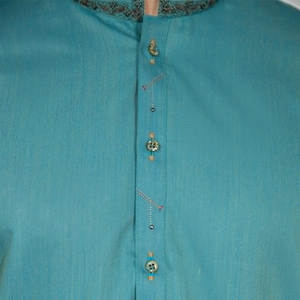 Shalwar Kameez pour hommes, style décontracté, coupe régulière, séchage rapide, sans plis, fabriqué au Pakistan, vêtements islamiques pour toutes les saisons, Bandhgala - Product Image 5