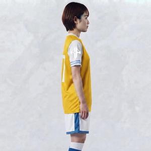 Jersey de Fútbol de Manga Corta con Cierre de Pullover, Logotipo Blanco, Cuello en V, Material de Alta Calidad, Corte Regular para Mujer de RIVIAN ATLANTIC - Product Image 3
