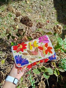 beaded bag beaded <b>handbag</b> handmade beaded bag beaded purse bead work bag designer beaded bag luxury beaded clutch - Product Image 2