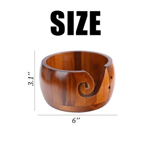 Wooden <b>Yarn</b> Bowls High Quality - Product Image 4
