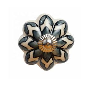 Peint à la main en céramique motif floral boutons d'armoire moderne maison bureau cuisine armoire commode tiroirs meubles de gymnastique poignée de porte - Product Image 3