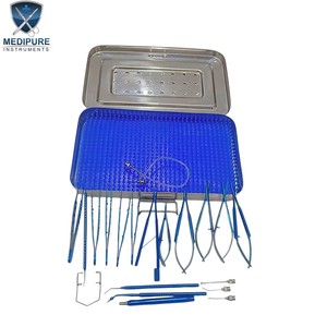 MEDIPURE INSTRUMENTS Juego de Instrumentos Quirúrgicos Oftálmicos Manuales para Cataratas, 22 Piezas, Acero Inoxidable, Reutilizables, Certificación CE - Product Image 3