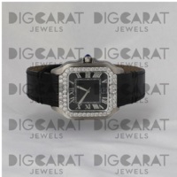 Montre de luxe de haute qualité avec diamants cultivés en laboratoire, idéale pour un cadeau de fiançailles ou un cadeau d'anniversaire de mariage, disponible au prix d'exportation