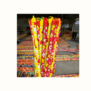 Multi PVC Tapa corta Flor PVC 120cm Palo de fregona de madera - Product Image 3