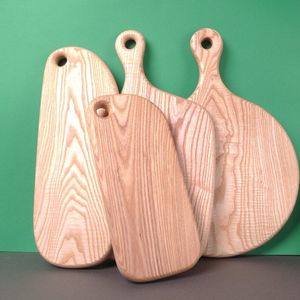 Planche à découper rectangulaire en bois rustique pour cuisine, épaisseur 1,5 cm, facile à nettoyer, passe au lave-vaisselle - Product Image 1