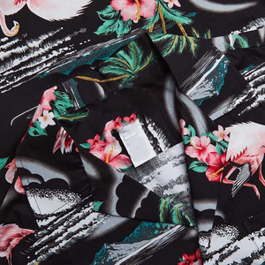 Wholesale Short-Sleeved Loose Fit Beachwear <b>Shirts</b> for <b>Men</b> Custom Printed <b>Beach</b> Casual Wear 100% Cotton Breathable - Product Image 3