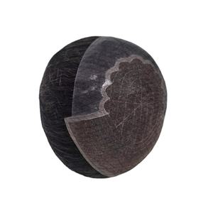 Peluca de Cabello Remy Indio con Frente de Encaje, Modelo Q6, THB 2025, con Flequillo, Base sin Pegamento, Color Rubio, Densidad 130%-250%, Nudos Decolorados - Product Image 4