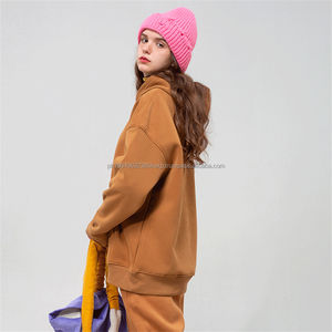 High Quality Custom Logo 480G Cotton Polyester Heavyweight Polar <b>Fleece</b> Blank <b>Oversized</b> Plus Size <b>Men's</b> Unisex <b>Hoodies</b> - Product Image 5